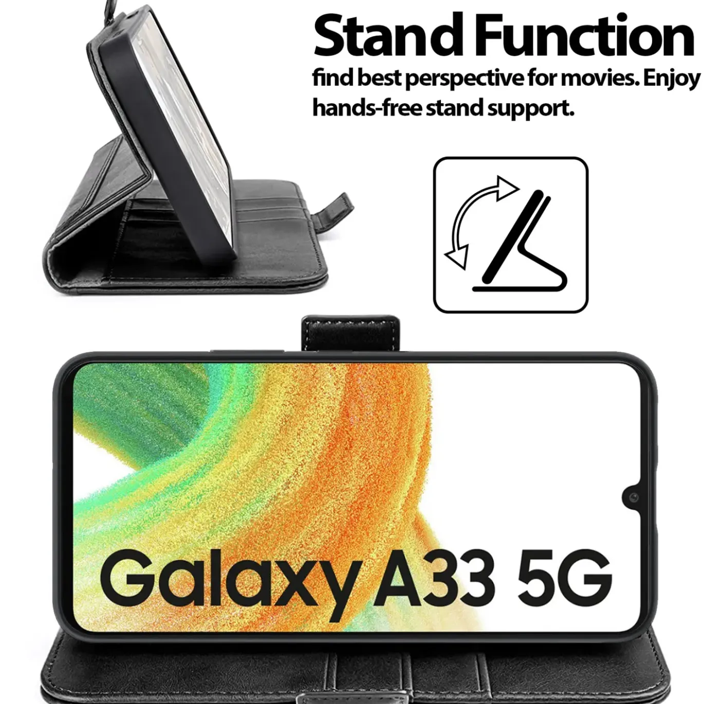 Samsung Galaxy A33 5G - Robuste Klapphülle mit RFID Block
