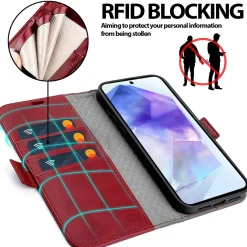 Samsung Galaxy A56 5G - Robuste Klapphülle mit RFID Block