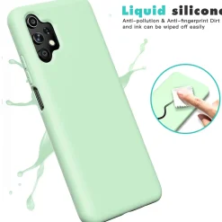 Samsung Galaxy A32 5G - Silikon Case mit Mikrofaser-Innenseite