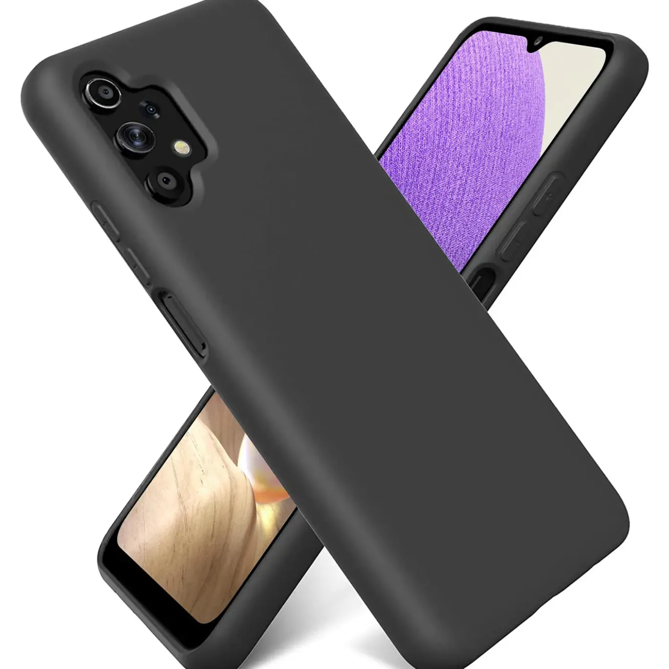 Samsung Galaxy A32 5G - Silikon Case mit Mikrofaser-Innenseite