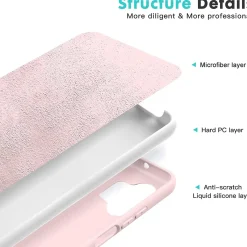 Samsung Galaxy A32 5G - Silikon Case mit Mikrofaser-Innenseite