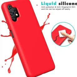 Samsung Galaxy A32 5G - Silikon Case mit Mikrofaser-Innenseite