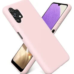 Samsung Galaxy A32 5G - Silikon Case mit Mikrofaser-Innenseite