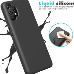 Samsung Galaxy A32 5G - Silikon Case mit Mikrofaser-Innenseite