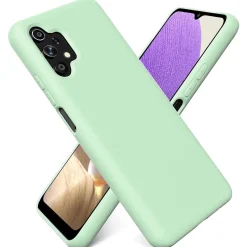 Samsung Galaxy A32 5G - Silikon Case mit Mikrofaser-Innenseite
