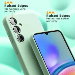 Samsung Galaxy A16 5G - Silikon Case mit Mikrofaser-Innenseite