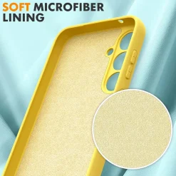 Samsung Galaxy A16 5G - Silikon Case mit Mikrofaser-Innenseite