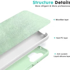 Samsung Galaxy A13 4G - Silikon Case mit Mikrofaser-Innenseite