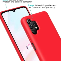 Samsung Galaxy A13 4G - Silikon Case mit Mikrofaser-Innenseite