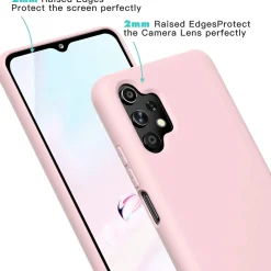 Samsung Galaxy A13 4G - Silikon Case mit Mikrofaser-Innenseite