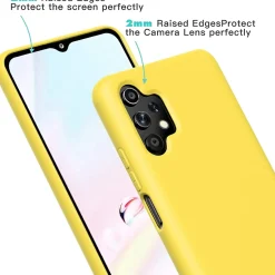 Samsung Galaxy A13 4G - Silikon Case mit Mikrofaser-Innenseite
