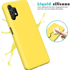 Samsung Galaxy A13 4G - Silikon Case mit Mikrofaser-Innenseite