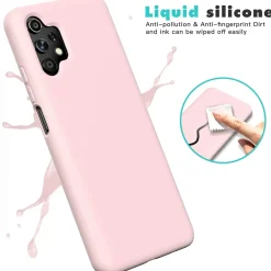Samsung Galaxy A13 4G - Silikon Case mit Mikrofaser-Innenseite