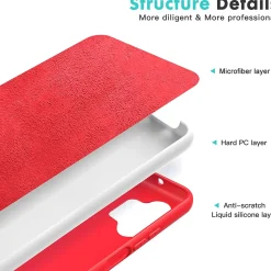 Samsung Galaxy A13 4G - Silikon Case mit Mikrofaser-Innenseite