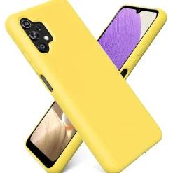 Samsung Galaxy A13 4G - Silikon Case mit Mikrofaser-Innenseite