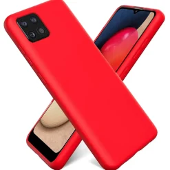 Samsung Galaxy A22 5G - Silikon Case mit Mikrofaser-Innenseite
