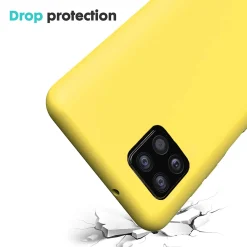 Samsung Galaxy A22 5G - Silikon Case mit Mikrofaser-Innenseite