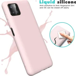 Samsung Galaxy A22 5G - Silikon Case mit Mikrofaser-Innenseite