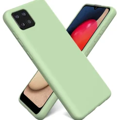 Samsung Galaxy A22 5G - Silikon Case mit Mikrofaser-Innenseite