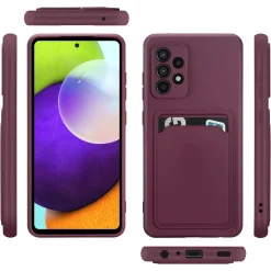 Samsung Galaxy A33 5G - Silikonhülle mit Kartenfach & Kameraschutz
