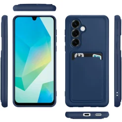 Samsung Galaxy A16 5G - Silikonhülle mit Kartenfach & Kameraschutz