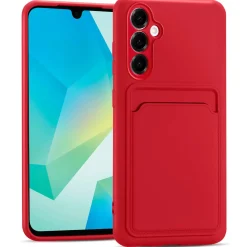 Samsung Galaxy A16 5G - Silikonhülle mit Kartenfach & Kameraschutz