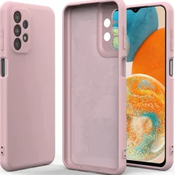 Samsung Galaxy A23 5G - Silikon Case mit Mikrofaser-Innenseite
