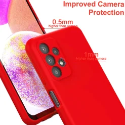 Samsung Galaxy A23 5G - Silikon Case mit Mikrofaser-Innenseite
