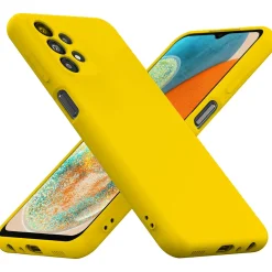 Samsung Galaxy A23 5G - Silikon Case mit Mikrofaser-Innenseite