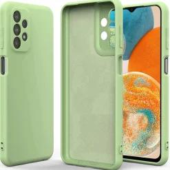 Samsung Galaxy A23 5G - Silikon Case mit Mikrofaser-Innenseite