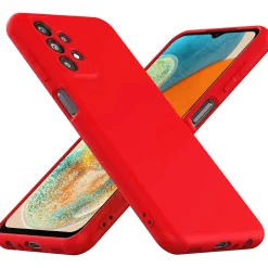 Samsung Galaxy A23 5G - Silikon Case mit Mikrofaser-Innenseite