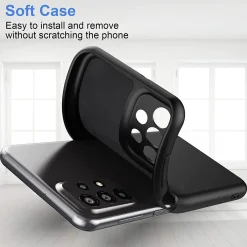 Samsung Galaxy A23 5G - Silikon Case mit Mikrofaser-Innenseite