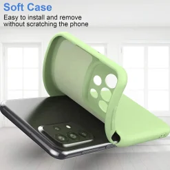 Samsung Galaxy A23 5G - Silikon Case mit Mikrofaser-Innenseite