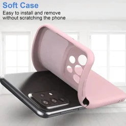 Samsung Galaxy A23 5G - Silikon Case mit Mikrofaser-Innenseite