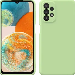 Samsung Galaxy A23 5G - Silikon Case mit Mikrofaser-Innenseite