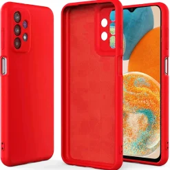 Samsung Galaxy A23 5G - Silikon Case mit Mikrofaser-Innenseite