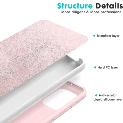 Samsung Galaxy A55 5G - Silikon Case mit Mikrofaser-Innenseite