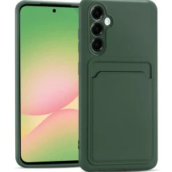 Samsung Galaxy A36 5G - Silikonhülle mit Kartenfach & Kameraschutz