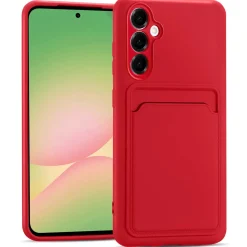 Samsung Galaxy A36 5G - Silikonhülle mit Kartenfach & Kameraschutz