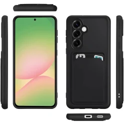 Samsung Galaxy A36 5G - Silikonhülle mit Kartenfach & Kameraschutz