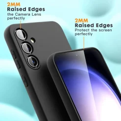 Samsung Galaxy A54 5G - Silikon Case mit Mikrofaser-Innenseite
