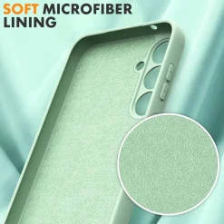 Samsung Galaxy A54 5G - Silikon Case mit Mikrofaser-Innenseite