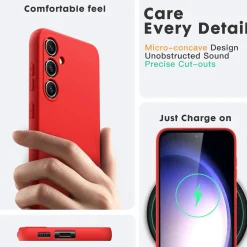 Samsung Galaxy A54 5G - Silikon Case mit Mikrofaser-Innenseite