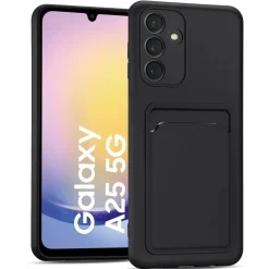 Samsung Galaxy A25 5G - Silikonhülle mit Kartenfach & Kameraschutz