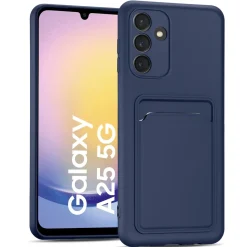 Samsung Galaxy A25 5G - Silikonhülle mit Kartenfach & Kameraschutz