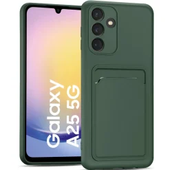 Samsung Galaxy A25 5G - Silikonhülle mit Kartenfach & Kameraschutz