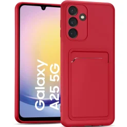 Samsung Galaxy A25 5G - Silikonhülle mit Kartenfach & Kameraschutz