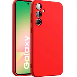 Samsung Galaxy A56 5G - Silikon Case mit Mikrofaser-Innenseite