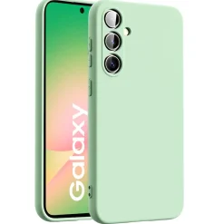 Samsung Galaxy A56 5G - Silikon Case mit Mikrofaser-Innenseite