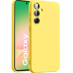 Samsung Galaxy A56 5G - Silikon Case mit Mikrofaser-Innenseite
